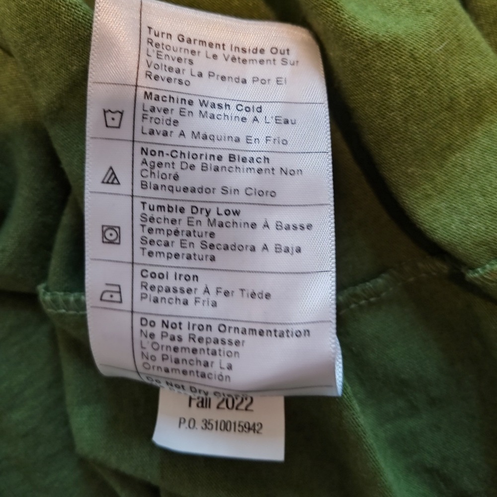 Carhartt Mens Loose Fit Long Sleeve Graphic Logo T-Shirt Green K231 Medium - Picture 5 of 5